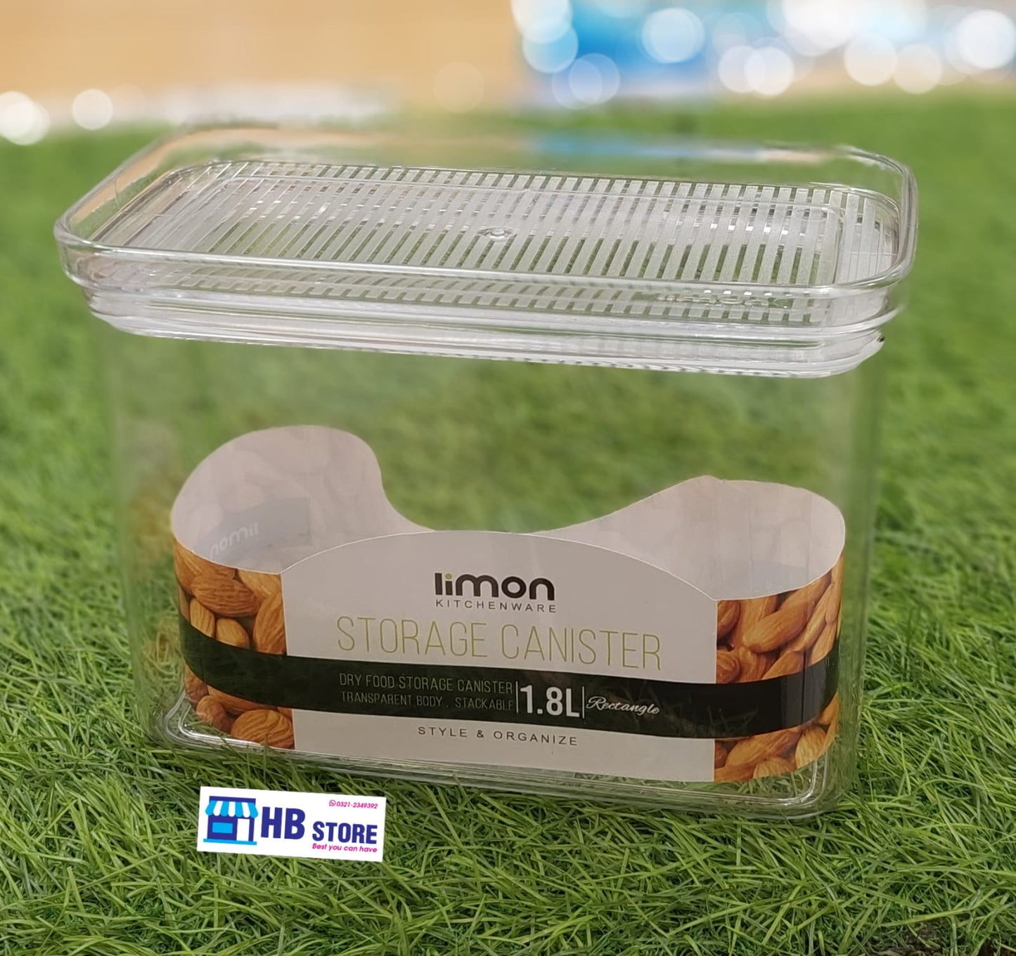 Limon Stackable Clear Storage Canisters