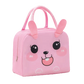 Cartoon Face Insulated Lunch Bag – Kids Thermal Tote (Elephant, Tiger, Dino)
