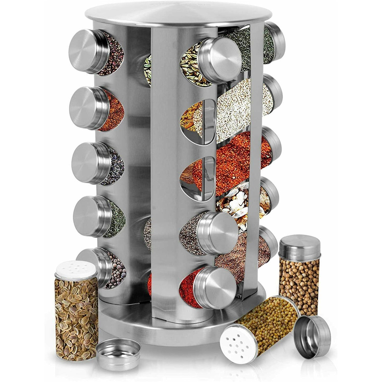 20Pcs Rotating Spice Rack