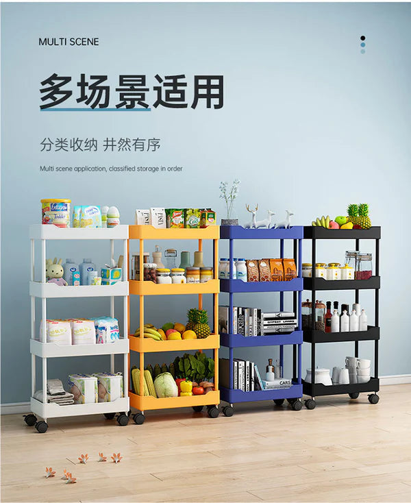 Plastic Material Smart Trolley Rack 4 Layer & 5 Layer