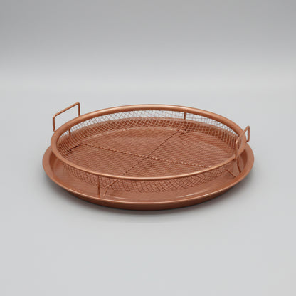 Copper Crisper Non-Stick Oven Baking Tray with Crisping Basket