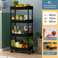 Plastic Material Smart Trolley Rack 4 Layer & 5 Layer