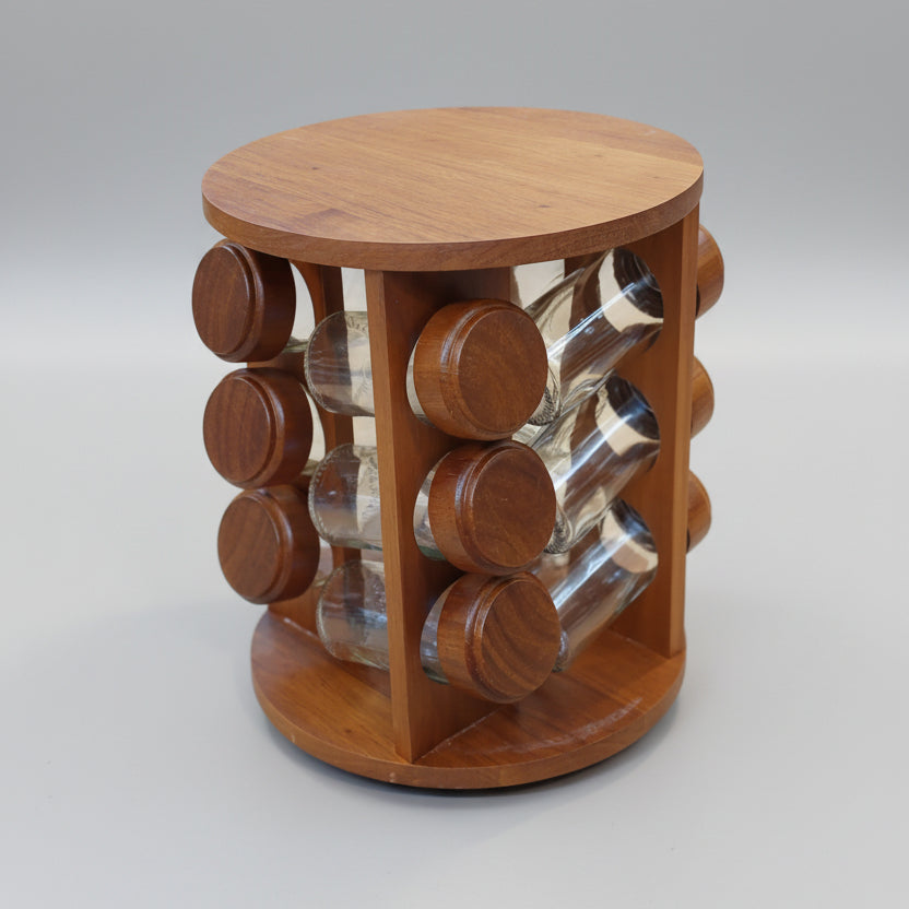 Classic Wooden  Rotating Masala Stand