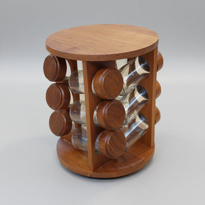 Classic Wooden  Rotating Masala Stand