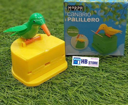 MORPH Canario Toothpick Dispenser - Novelty Bird Design (Práctico y Divertido)