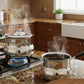 stainless steel milk warming and coffee pots