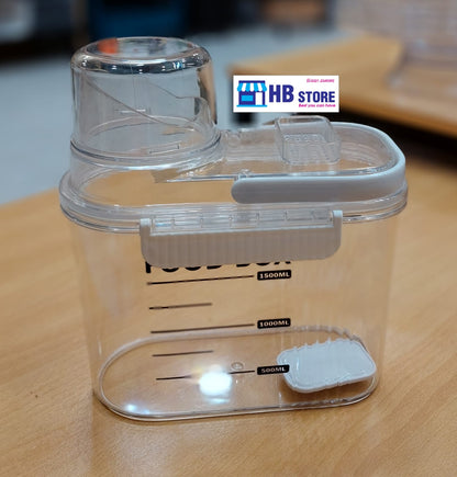Imported cereal and food container, transparent