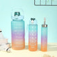 3Pcs Multi Color Water Bottle Set