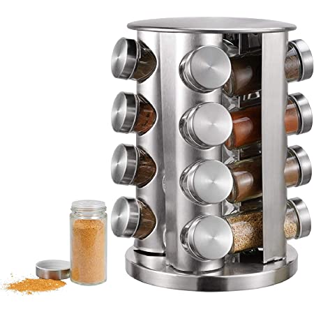 16pcs Rotating Spice Rack