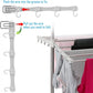 Space-Saving 2-Tier Foldable Clothes Drying Rack