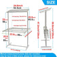 Space-Saving 2-Tier Foldable Clothes Drying Rack