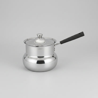 stainless steel milk warming and coffee pots