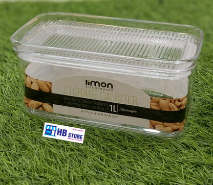 Limon Stackable Clear Storage Canisters