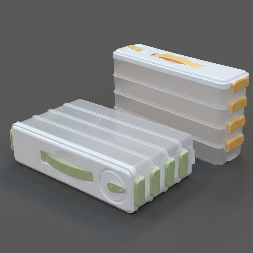 FreshLock™ Multi-Layer Stackable Dumpling Box