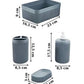 Turkish Plastic 4Pcs Bathroom Set