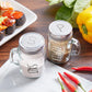 2Pcs Glass Material Salt Pepper Set