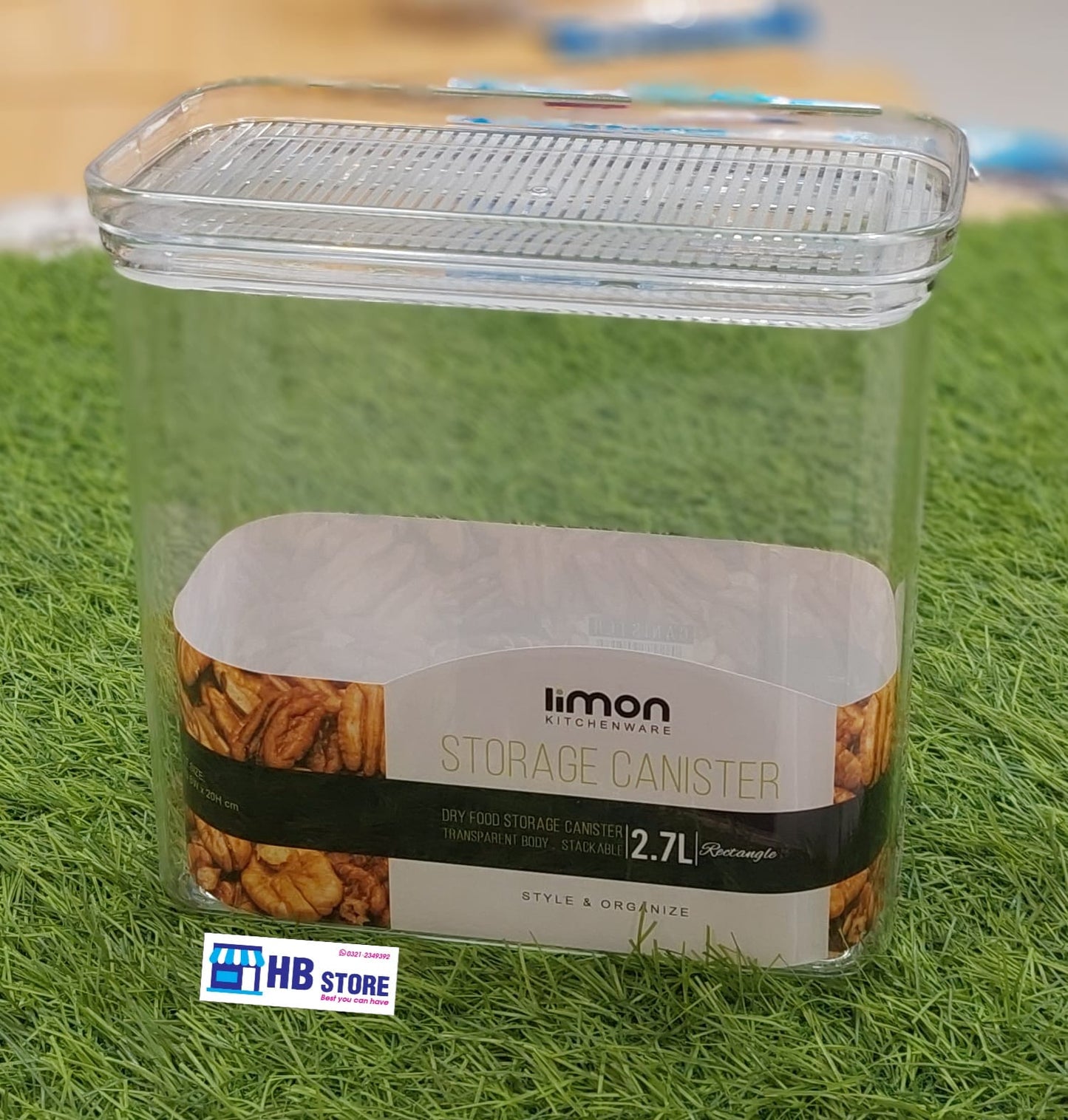 Limon Stackable Clear Storage Canisters