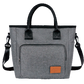 Large Premium Insulated Lunch Bag – Oxford Tote with Front Pocket