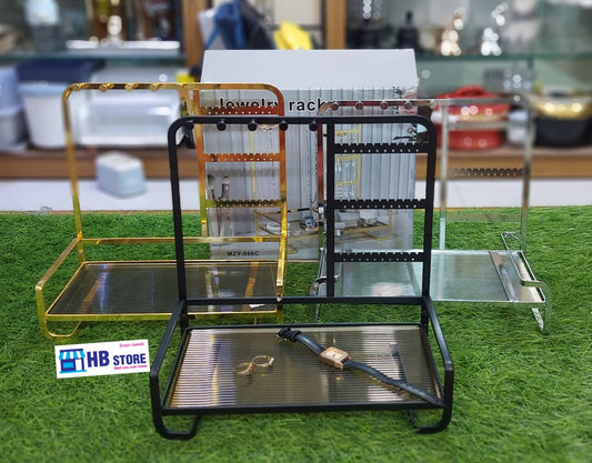 Metal Jewelry Stand With Tray