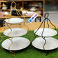 Elegant Tiered Ceramic Platter Stands