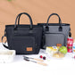 Large Premium Insulated Lunch Bag – Oxford Tote with Front Pocket