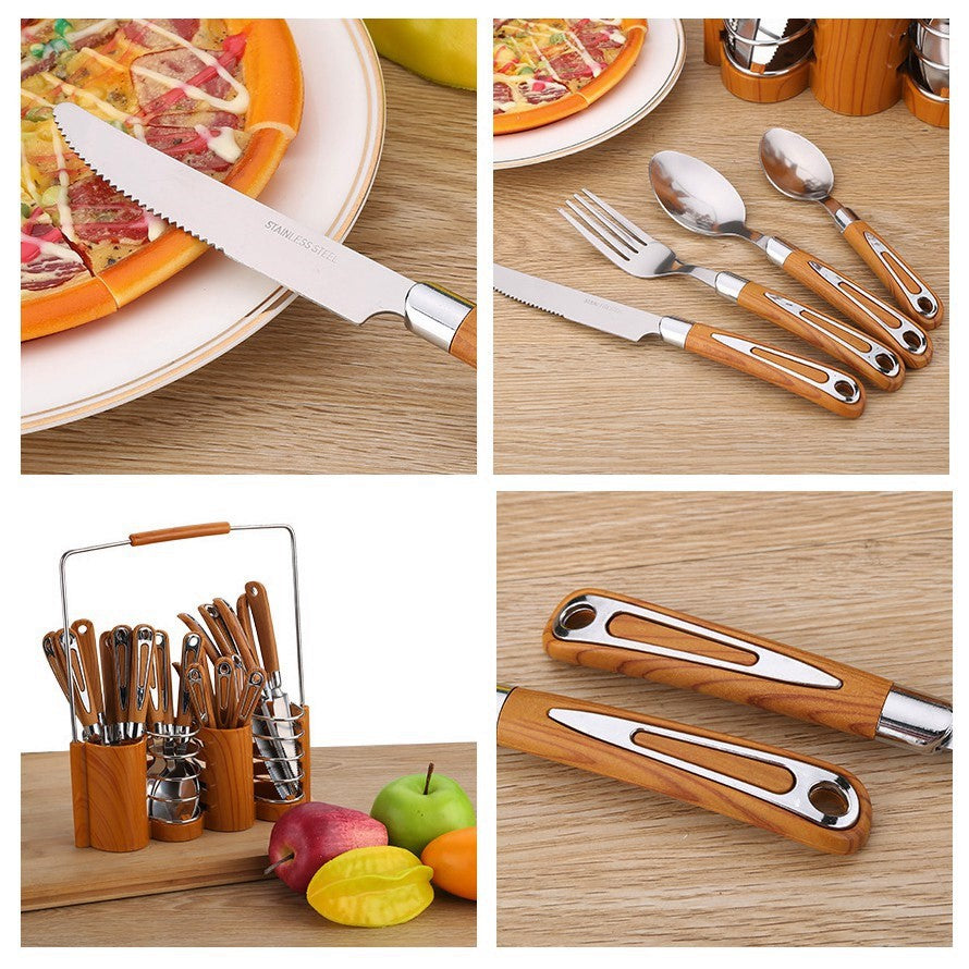 24pcs Cutlery Set With Stand