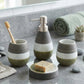 Coastal Clay Textured Ceramic 4-Piece Bathroom Set