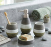 Coastal Clay Textured Ceramic 4-Piece Bathroom Set