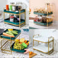 2 Layer Golden Metal Stand