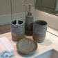 Coastal Clay Textured Ceramic 4-Piece Bathroom Set