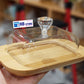 Wooden Acrylic Butter Dish