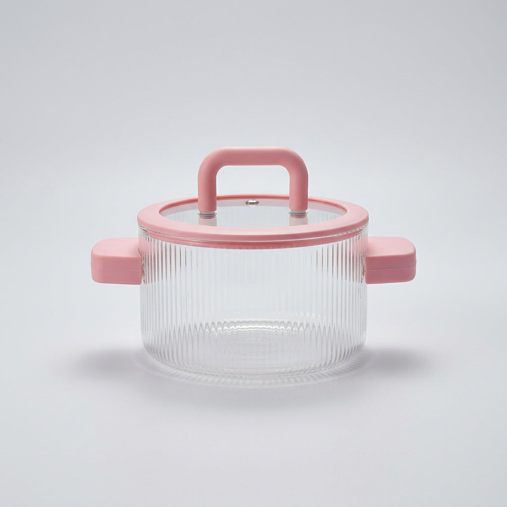 Heat-Resistant Borosilicate Glass Cooking Pot