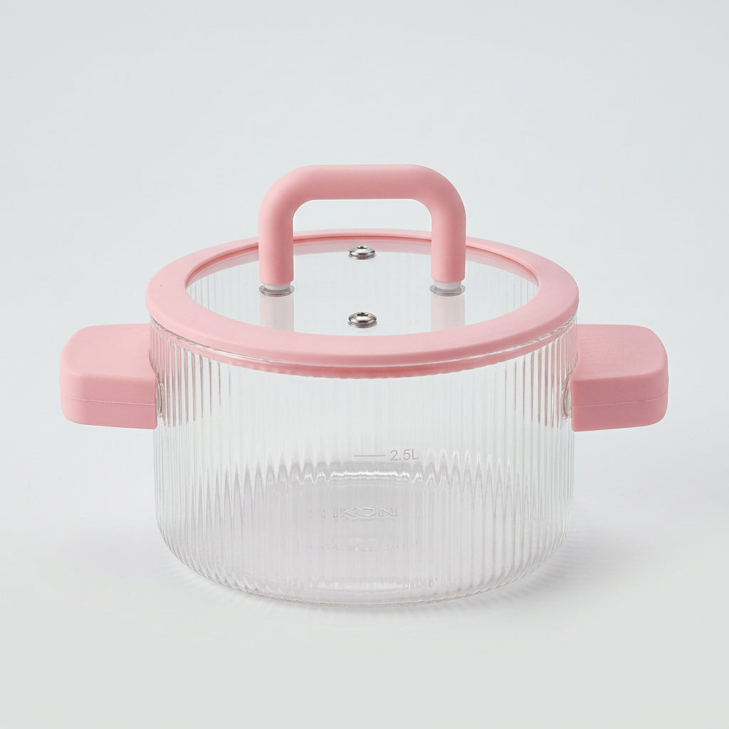 Heat-Resistant Borosilicate Glass Cooking Pot