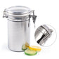 4Pcs Stainless Steel Airtight Jar Set