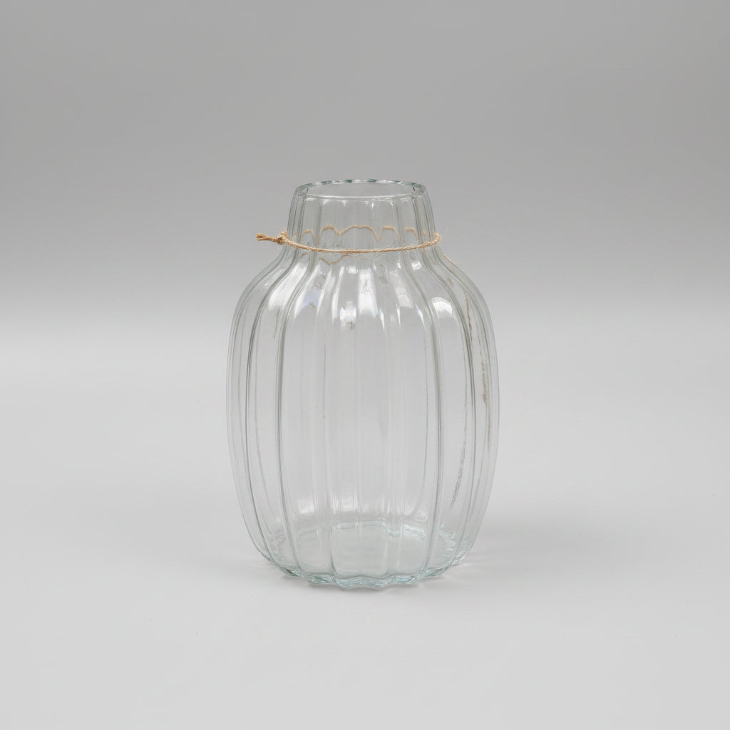 Clear & Colored Glass Vase Collection