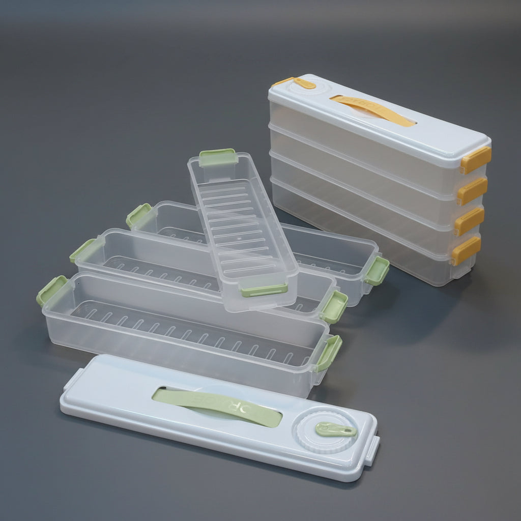 FreshLock™ Multi-Layer Stackable Dumpling Box
