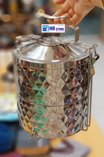 Premium Stainless Steel Tiffin Carrier – Multi-Layer Food Container