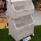 Multi-Layer Movable Storage Trolley – Stackable Rotating Basket Organizer with Wheels