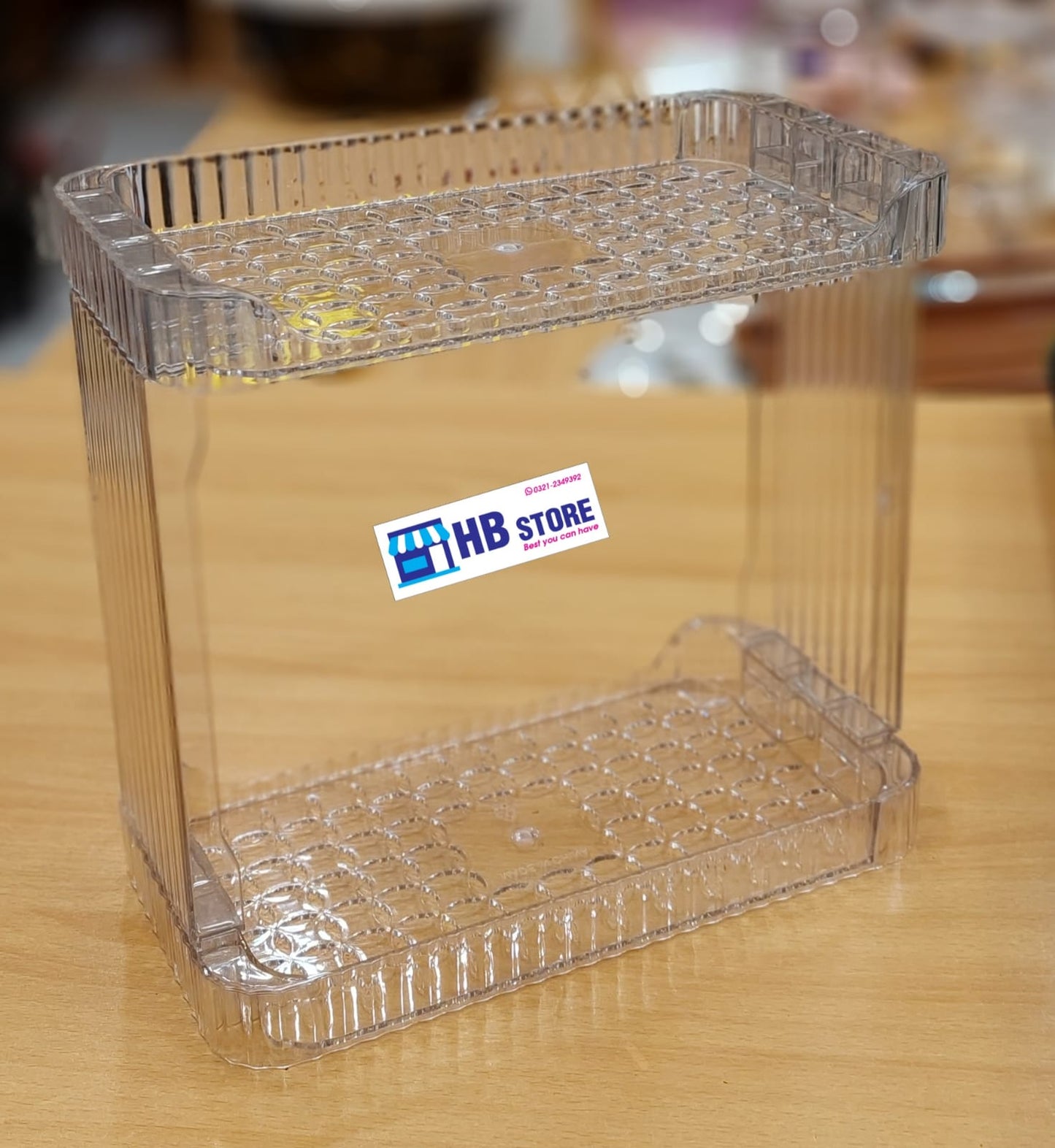 2-Tier Clear Acrylic Countertop Organizer