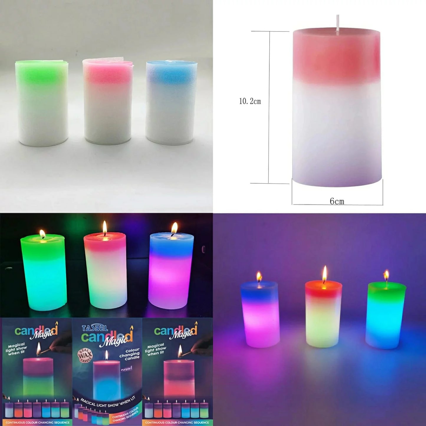 Magic Colour Changing Wax Candles