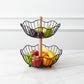 Premium 2-Tier Wire Fruit Basket