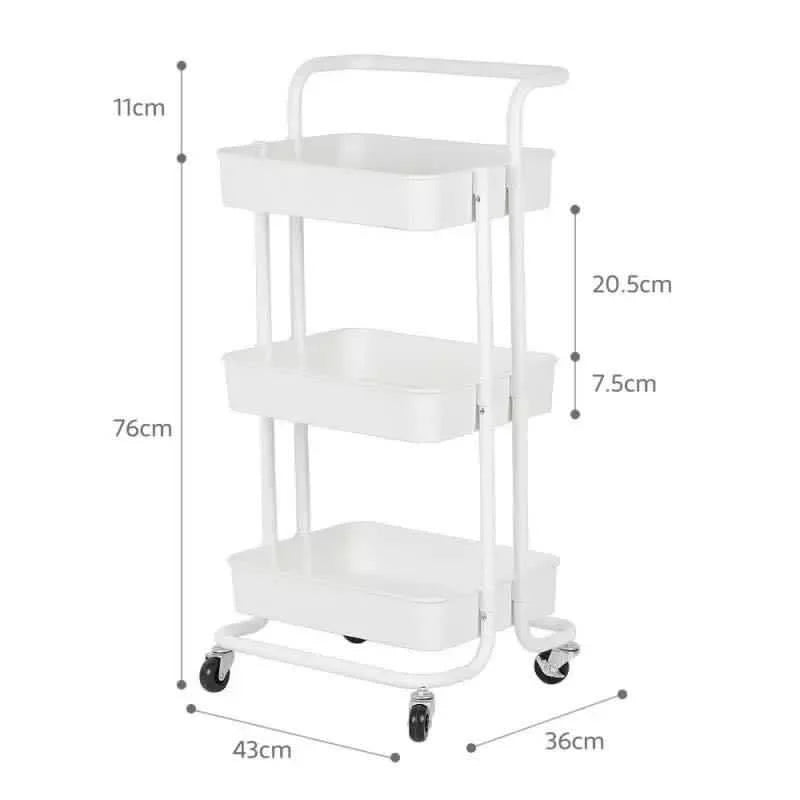 3 Tier Metal Multipurpose Trolley