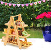 3 tier bamboo tray