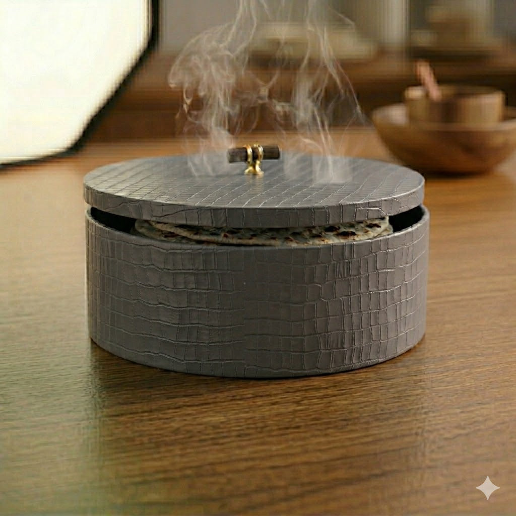 Luxury Leather Roti Box