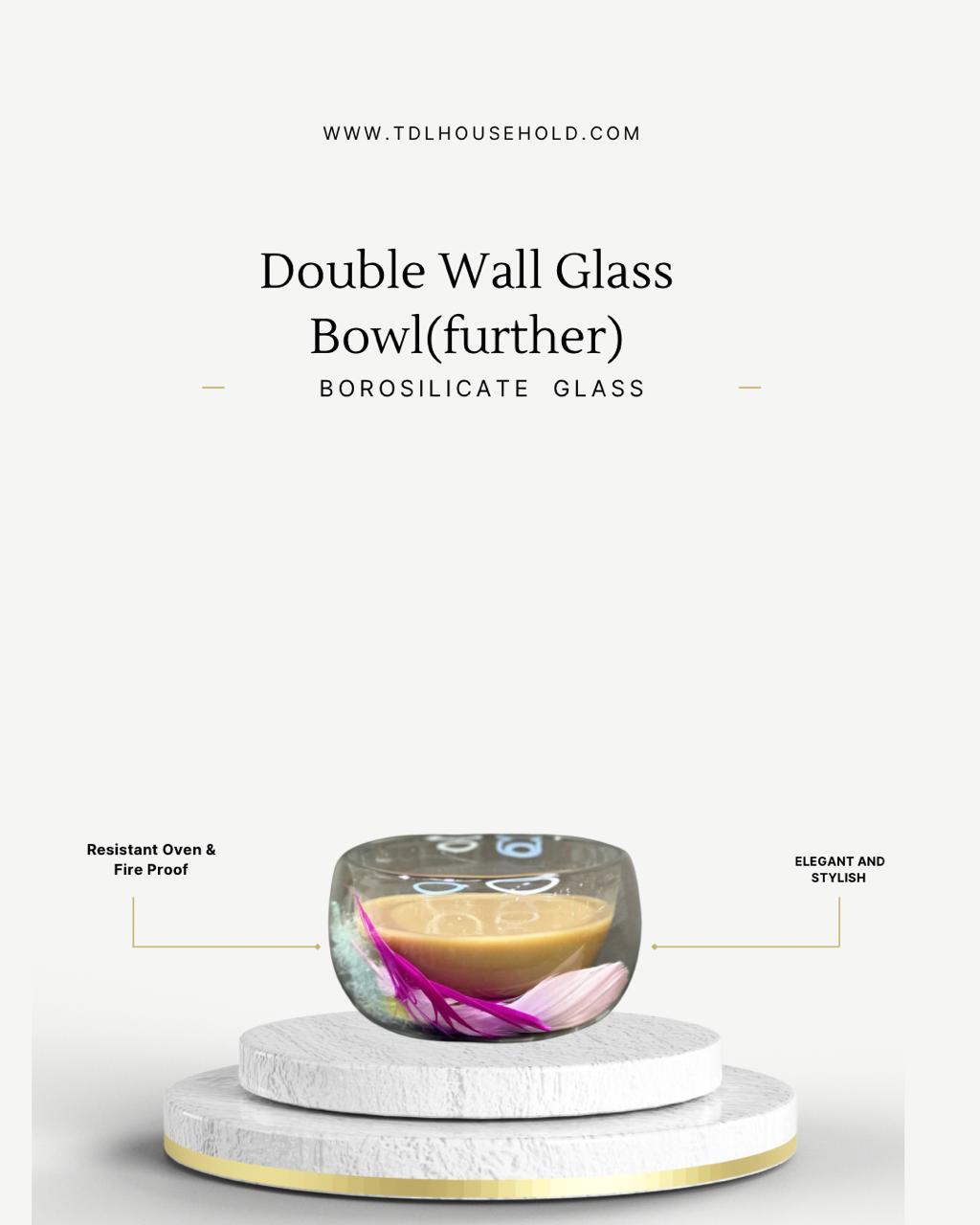 Double Wall Fancy Decorated Bowl