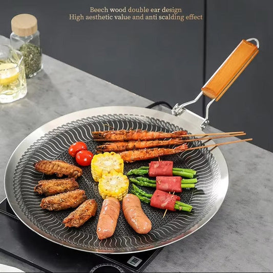 HoneyComb Lazer Cooking Handle Tawa