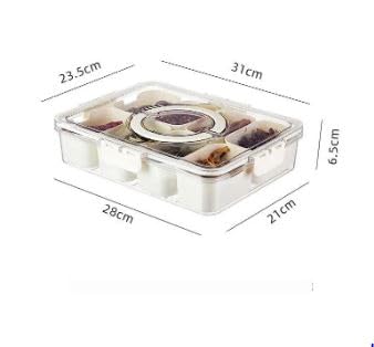 Acrylic Material 8 Portion Box