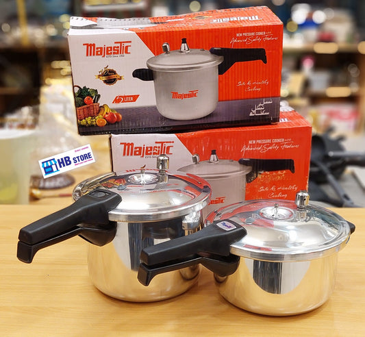 Majestic Stainless Steel Pressure Cooker Set - New & Advanced Safety Features