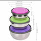 3Pcs Steel Bowl Set