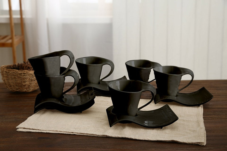 Ceramic Cup Saucer Complete Set